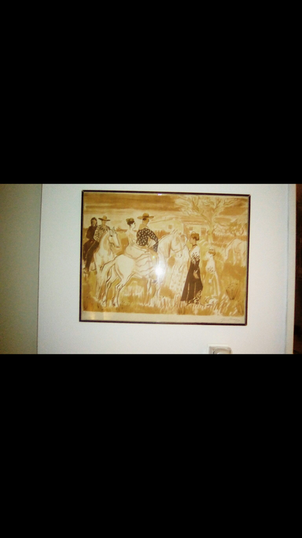 Yves Brayer lithographie south american gauchos kopen? Bied vanaf 500!