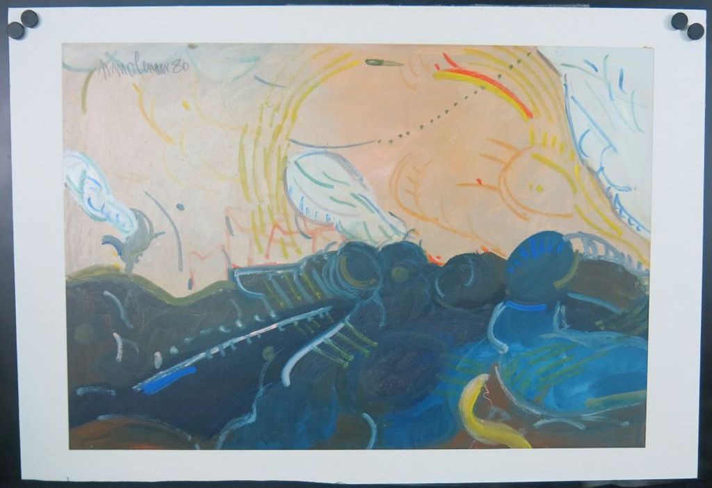 Niek Molenaar: Acrylverf, Zonder Titel kopen? Bied vanaf 1!