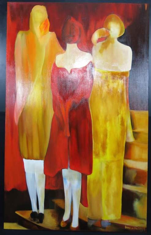 Hans van den Berg: Olieverf op doek, Le Havre (Zeer groot) kopen? Bied vanaf 250!