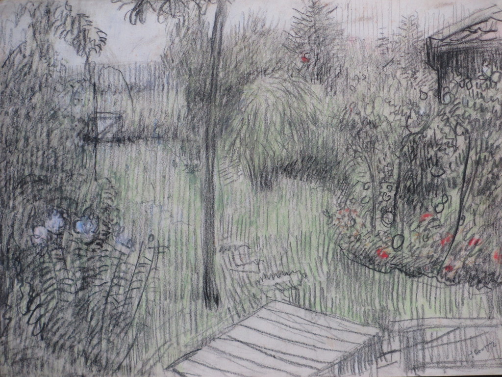 Jan Cossaar, Weelderige tuin, Gemengde techniek kopen? Bied vanaf 40!