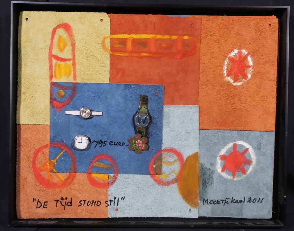 Meertje Kaal: Gemengde techniek, De tijd stond stil - Ingelijst kopen? Bied vanaf 1!