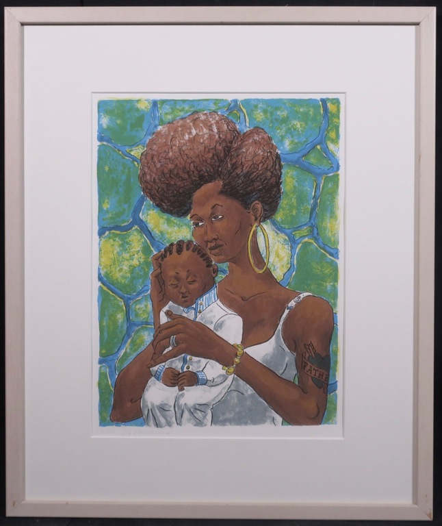 Frans Franciscus: Litho, Zwarte Madonna - Ingelijst kopen? Bied vanaf 1!