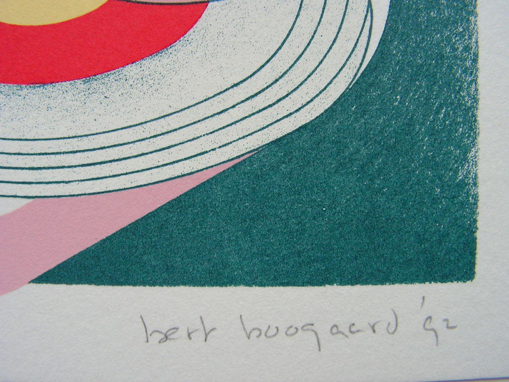 Bert Boogaard  -  zeefdruk  -  compositie kopen? Bied vanaf 1!