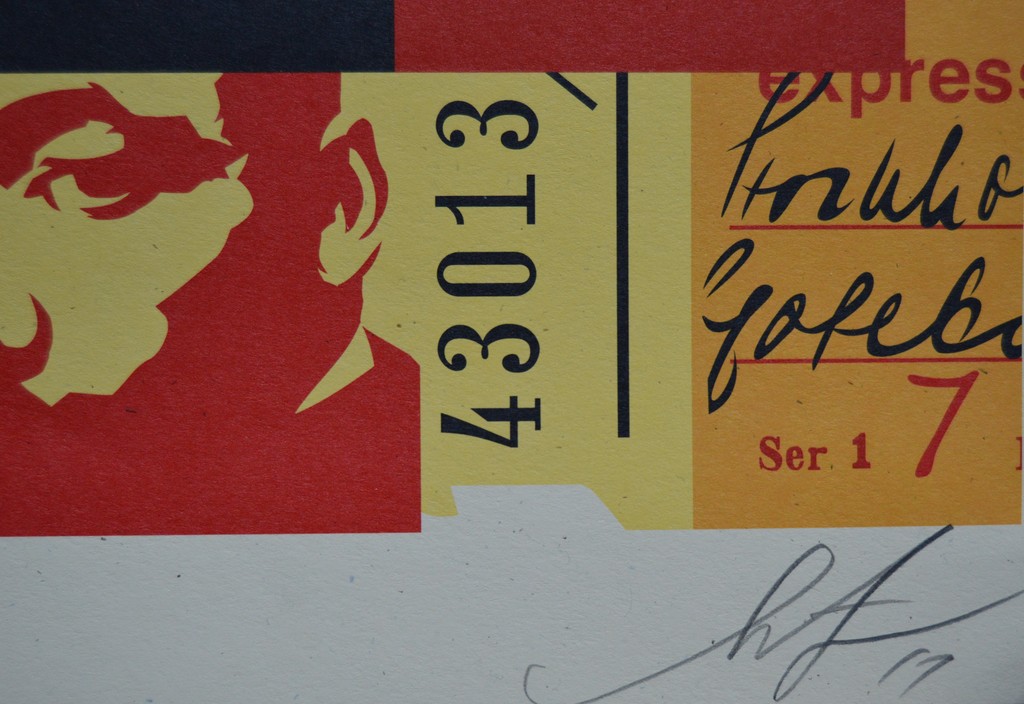 Shepard Fairey (OBEY) - Obey 3 face collage #1 - offset - gesigneerd kopen? Bied vanaf 45!