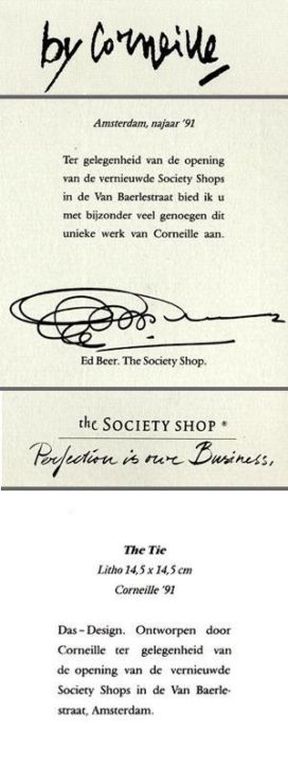 Corneille Zeefdruk "The Tie" (1991) kopen? Bied vanaf 40!
