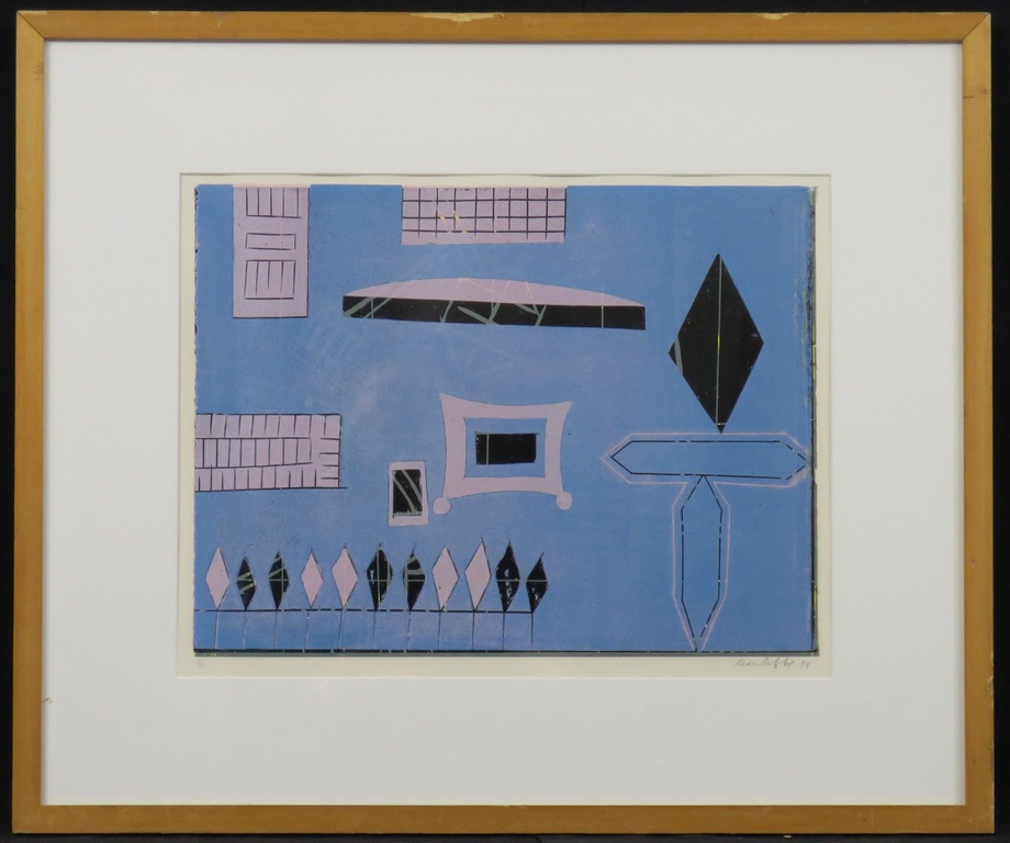 Leon Tebbe: Lino (unicum), Zonder titel - Ingelijst  kopen? Bied vanaf 1!