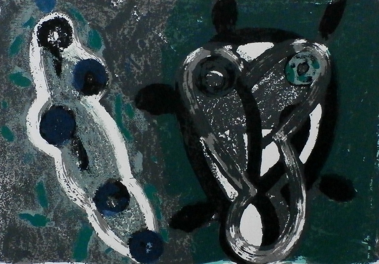 Piet Warffemius - Zeefdruk  - 1991 verkocht voor € 60!