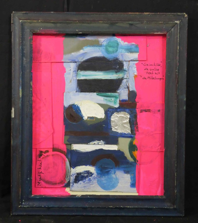 Meertje Kaal: Acryl en Collage, Grimhilde de valse teef uit de... - Ingelijst kopen? Bied vanaf 1!