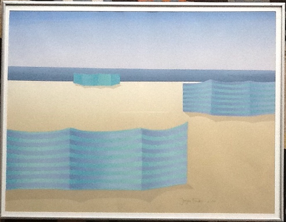 Jurjen Fontijn, zeefdruk, oplage 3/50, gelijst verkocht voor € 60!