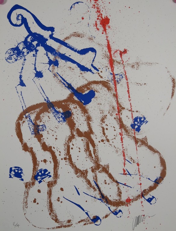 Arman: Zeefdruk, Accords a cordes 1 kopen? Bied vanaf 120!