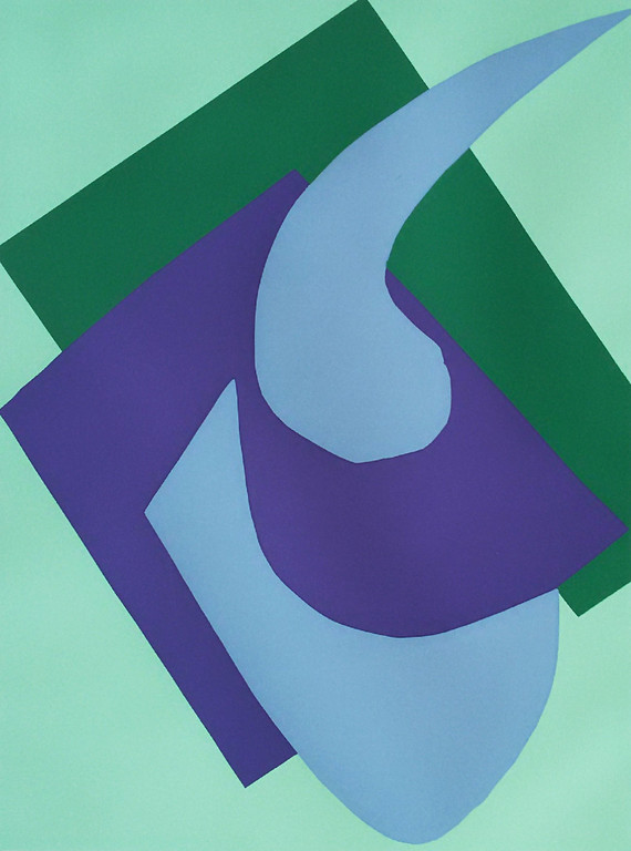 Richard Mortensen - Geometrisch abstracte compositie, zeefdruk kopen? Bied vanaf 95!