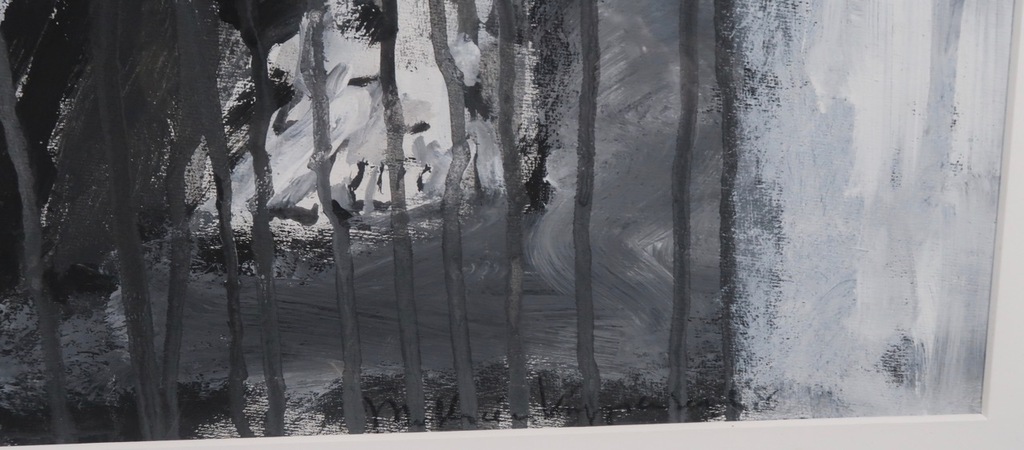 Mathieu Knippenbergh: Acryl op papier, Z.T. - Ingelijst kopen? Bied vanaf 40!