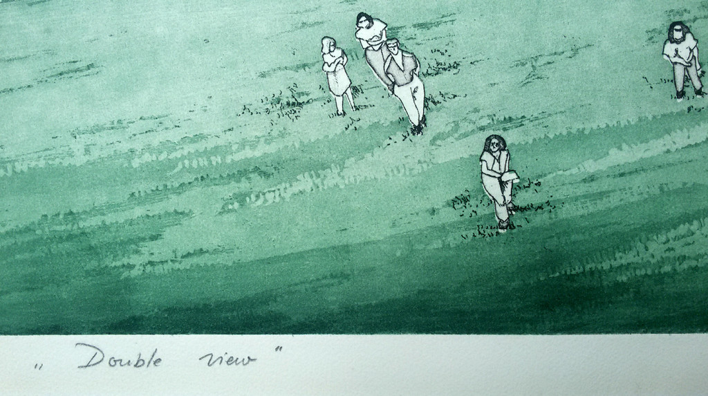 Leentje Linders - Double view, aquatint ets met reliëfdruk kopen? Bied vanaf 50!