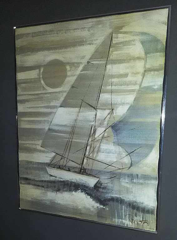 Laatste keer: Zeilschip op zee, acrylverf op doek (ingelijst, zeer groot) kopen? Bied vanaf 1!