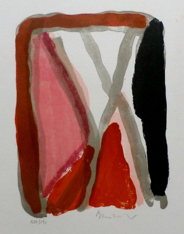 Bram van Velde - litho Litho No 266 voor prent 190. verkocht voor € 200!