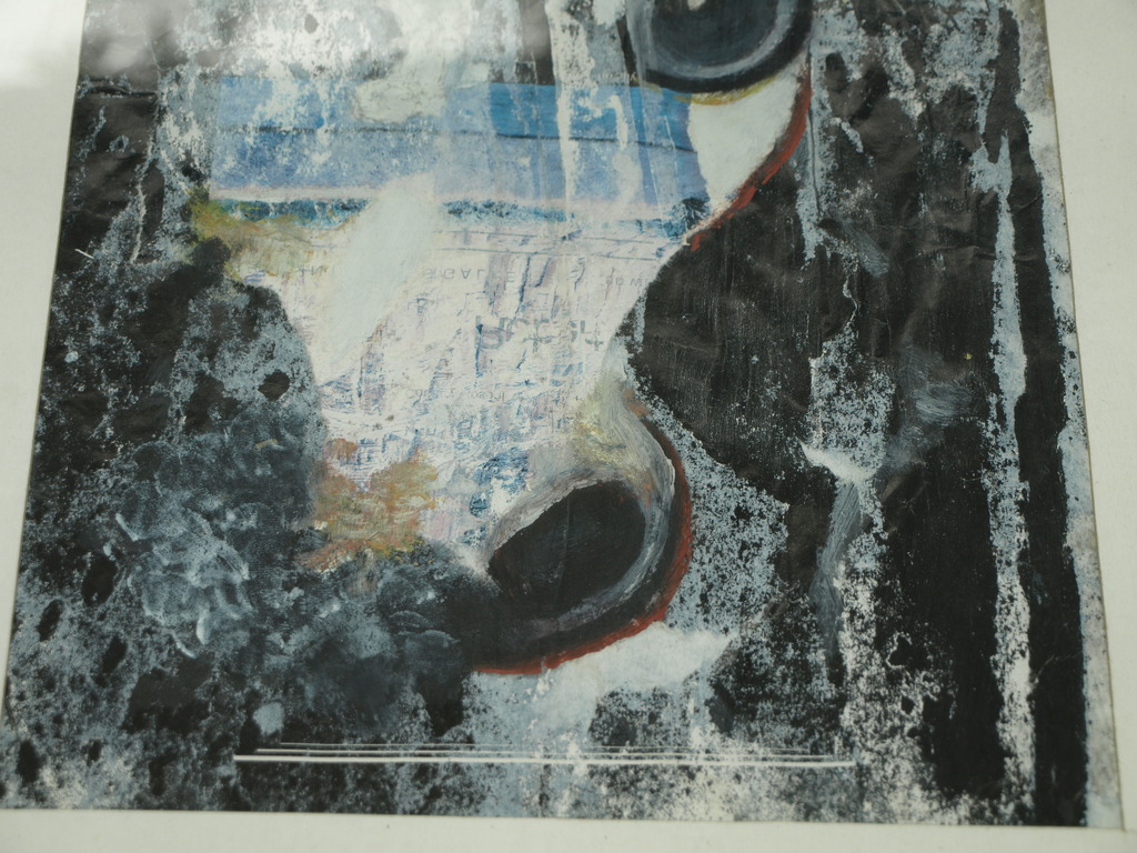 Onduidelijke signatuur: Collage – Paardenhoofd – Gesigneerd & ingelijst - 1997  kopen? Bied vanaf 1!