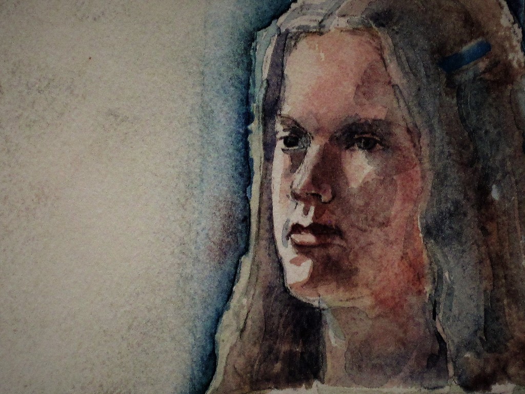 Vroeg bijna Kubistisch aquarel van Haarlemse Vijftiger Poppe Damave 1921-1988  kopen? Bied vanaf 1!