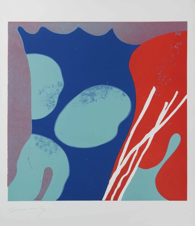 Onbekend gesigneerd: Lino, Abstracte Compositie kopen? Bied vanaf 1!