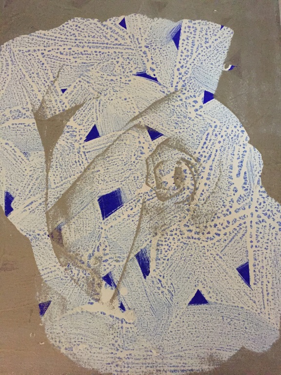 Cees Dolk, Roos, acrylverf en zeefdruk op doek kopen? Bied vanaf 150!