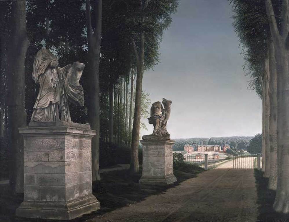 Willink: Gezicht op Chateau Dampierre, Kleurenlitho kopen? Bied vanaf 125!