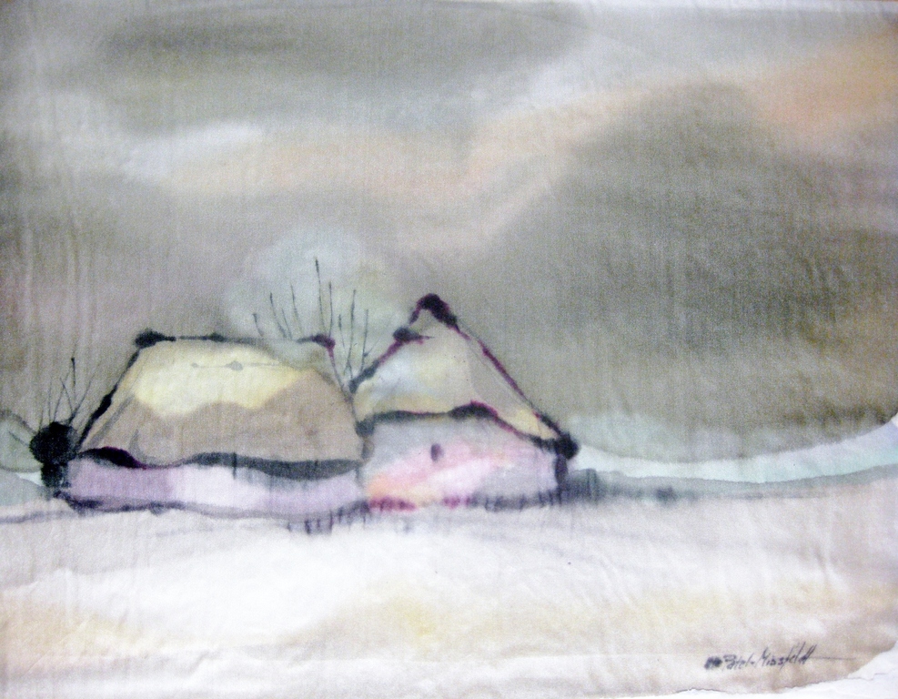 Ute Patel-Mißfeldt (1940) - Schildering op zijdedoek - gesigneerd kopen? Bied vanaf 1!
