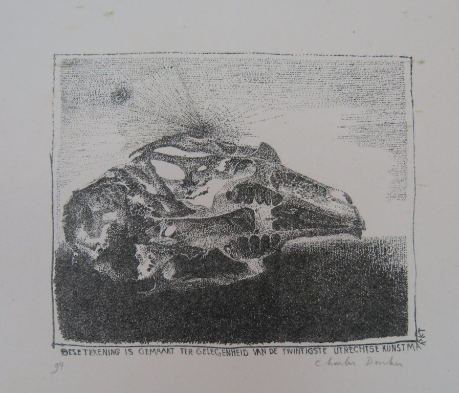 Charles Donker: Litho, Deze Tekening Is Gemaakt Ter Gelegenheid... kopen? Bied vanaf 1!