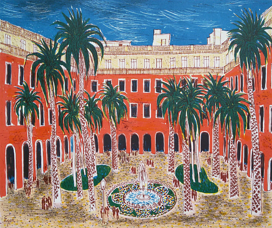 Charles Eyck - Patio, litho verkocht voor € 106!