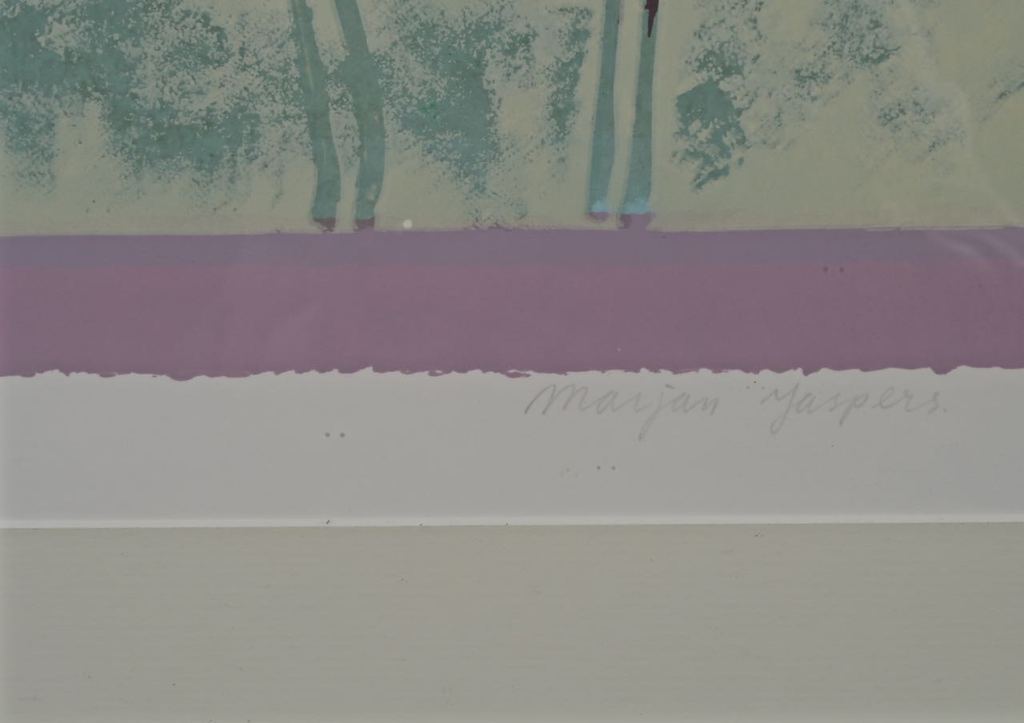 Marjan Jaspers: Zeefdruk, Tulpen I - Ingelijst (Groot) kopen? Bied vanaf 1!