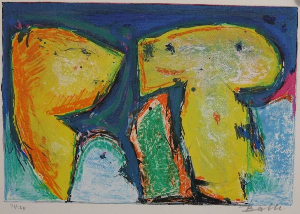 Morgens Balle: Kleurenlitho, Fantasiefiguren (CoBrA) kopen? Bied vanaf 70!