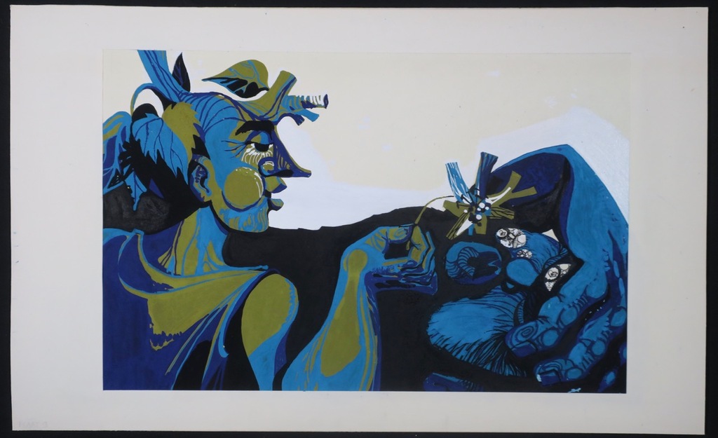 Karel Timmerman: 2x Acryl op papier, Z.T. kopen? Bied vanaf 1!