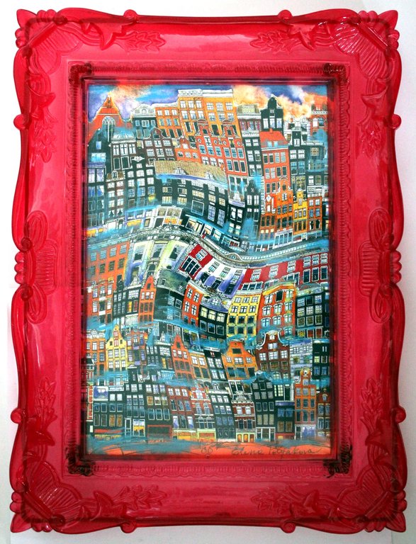 Elena Polyakova: Dans in Amsterdam , Gemengde techniek verkocht voor € 55!