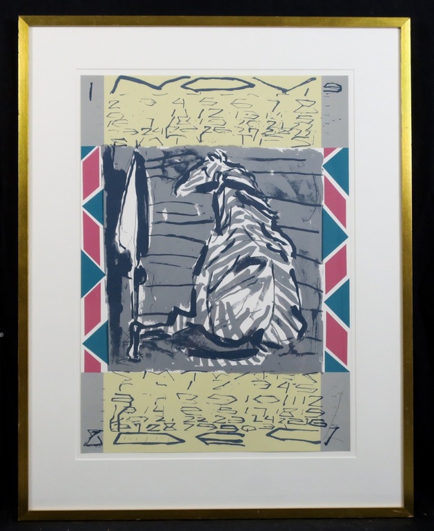 Herman van den Weert: Zeefdruk, Zonder titel - Ingelijst kopen? Bied vanaf 20!