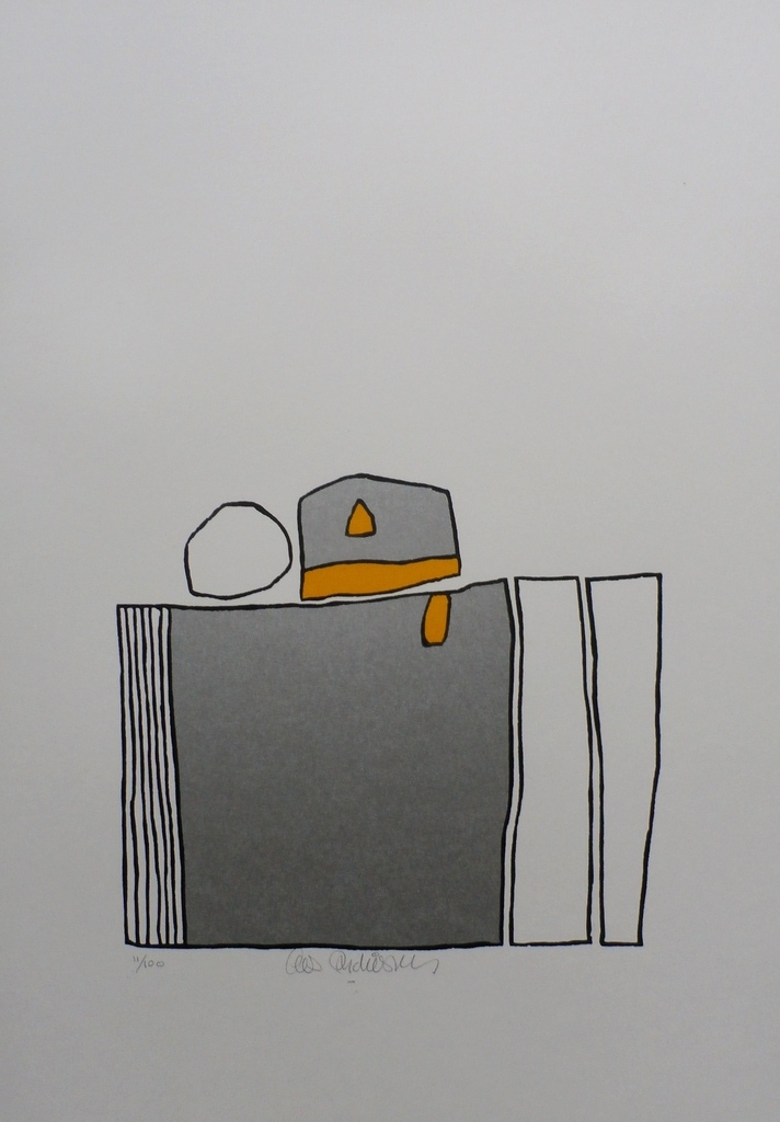 Cees Andriessen - linosnede: Bollewop 3 - 1974 verkocht voor € 45!