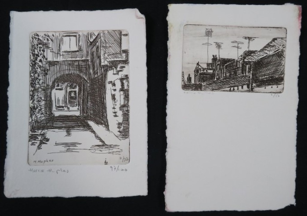 Herrie Hupkes: 2x Ets, Architectuur kopen? Bied vanaf 1!