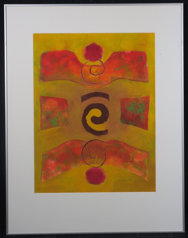 Jan van Delft: Gouache, Orion - Ingelijst kopen? Bied vanaf 1!