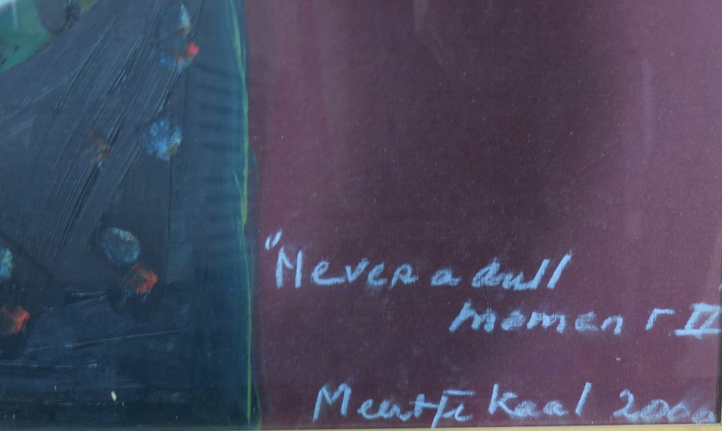 Meertje Kaal: Acryl op papier, Never a dull moment II - Ingelijst kopen? Bied vanaf 150!