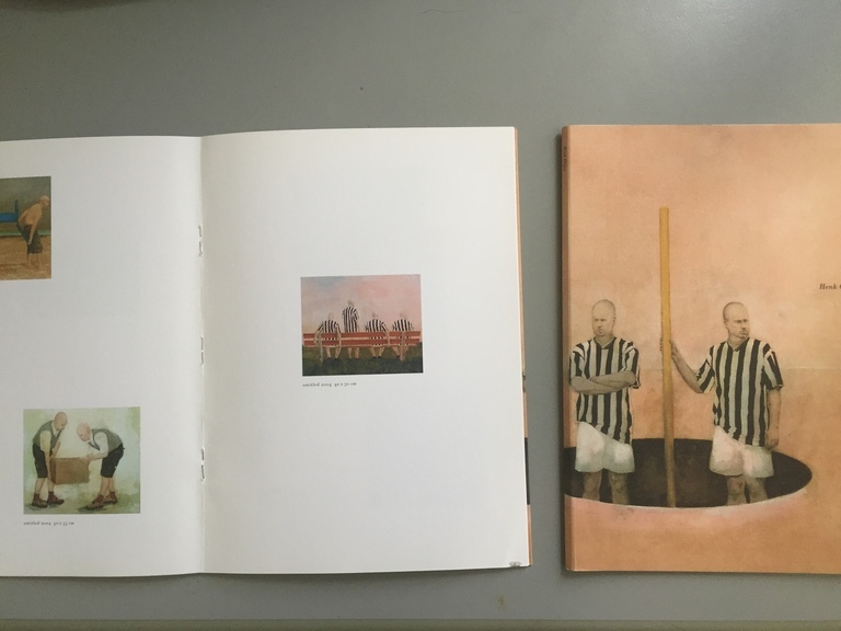 Henk Olijve: olieverf op paneel - verso gesigneerd- 2008 - untitled kopen? Bied vanaf 600!