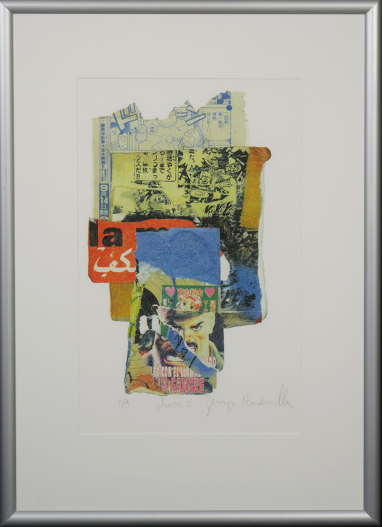 George Heidweiller: Zeefdruk, Chaos I - Ingelijst kopen? Bied vanaf 35!