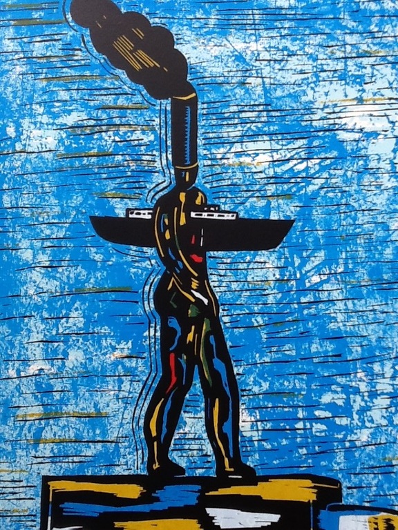 Hans Wap, gesigneerde zeefdruk, Cargo kopen? Bied vanaf 40!