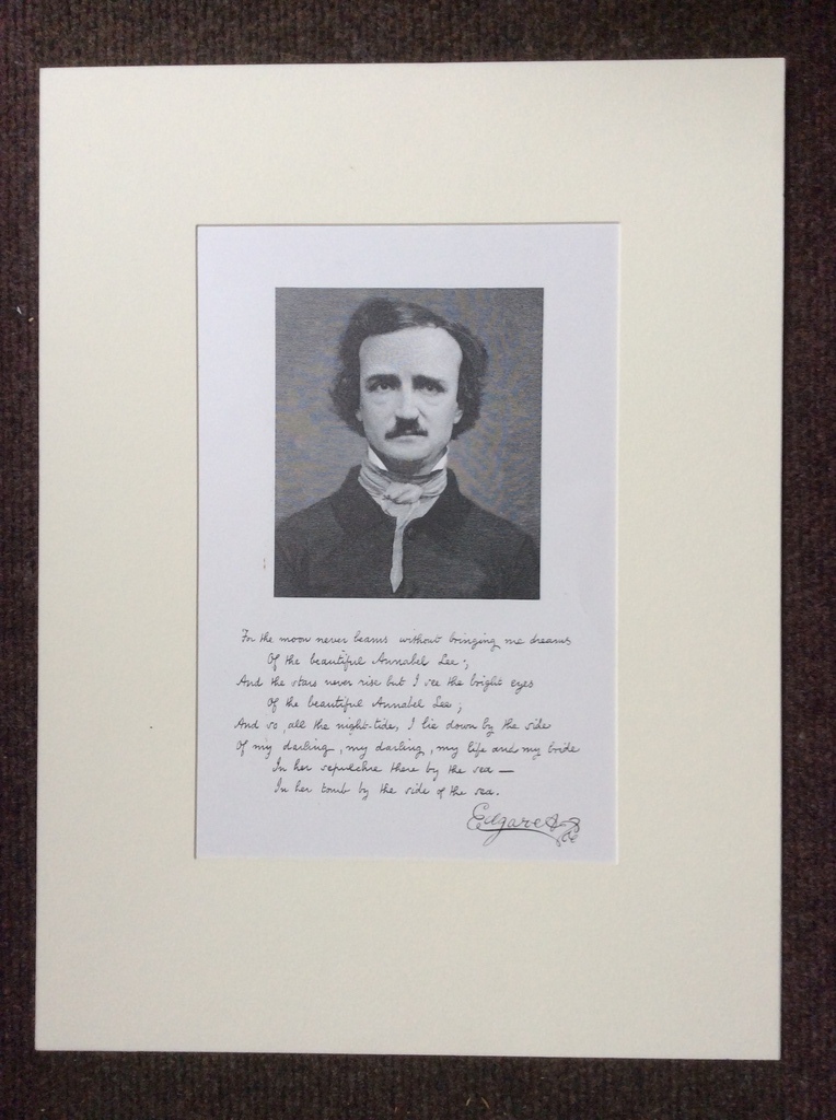 Onbekende kunstenaar - Edgar Allan Poe - gravure, 1922 kopen? Bied vanaf 1!