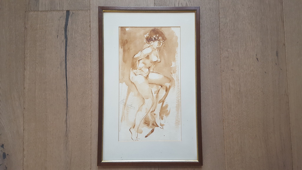 Harry Maas (1906-1982) - aquarel, gesigneerd linksmidden kopen? Bied vanaf 89!