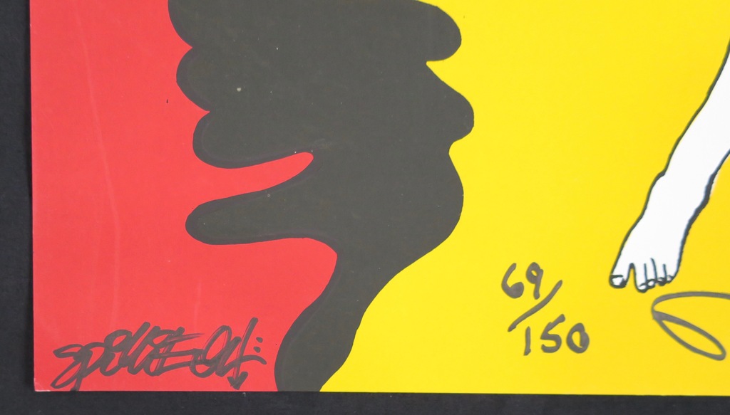 Ronnie Cutrone: Zeefdruk bewerkt met graffiti, Arch angels kopen? Bied vanaf 1!