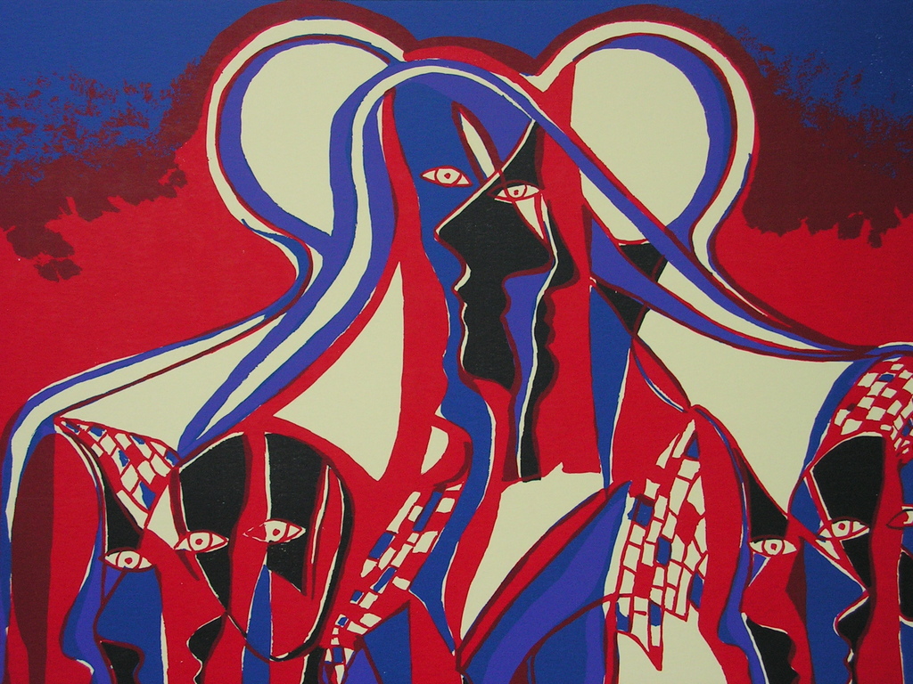 Maartje Wijngaarden - 'Face to Face'- zeefdruk kopen? Bied vanaf 40!