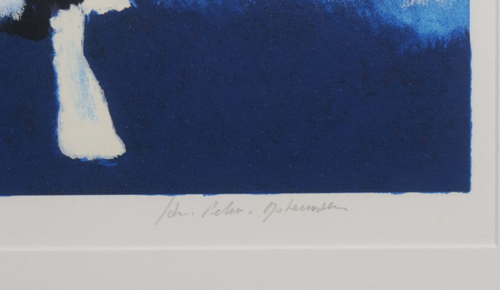 Jan Peter van Opheusden: Zeefdruk, Z.T. - Ingelijst kopen? Bied vanaf 20!