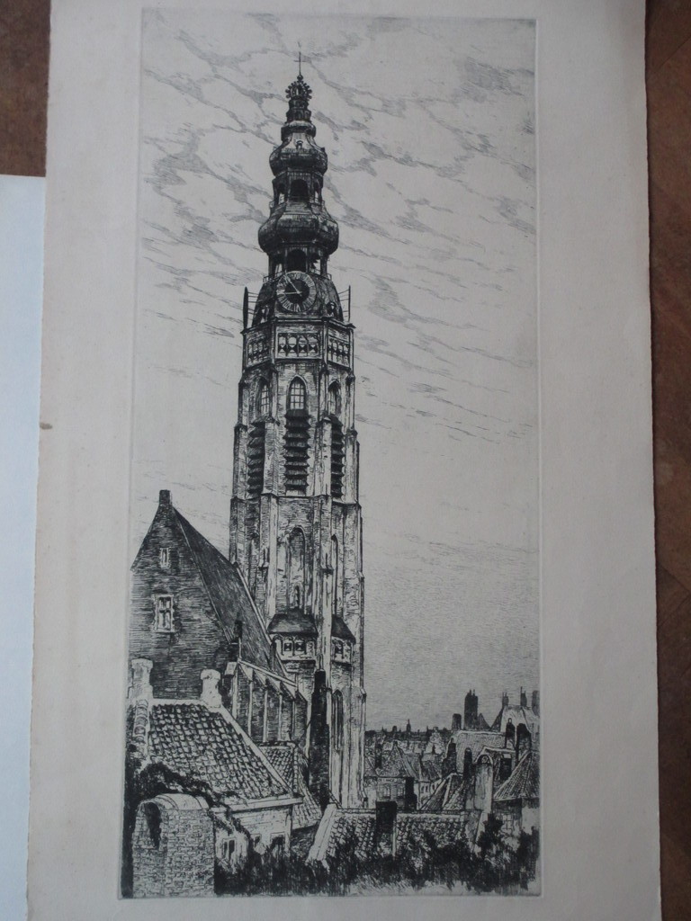 Eugene Lücker, Abdijtoren Middelburg, Ets kopen? Bied vanaf 1!