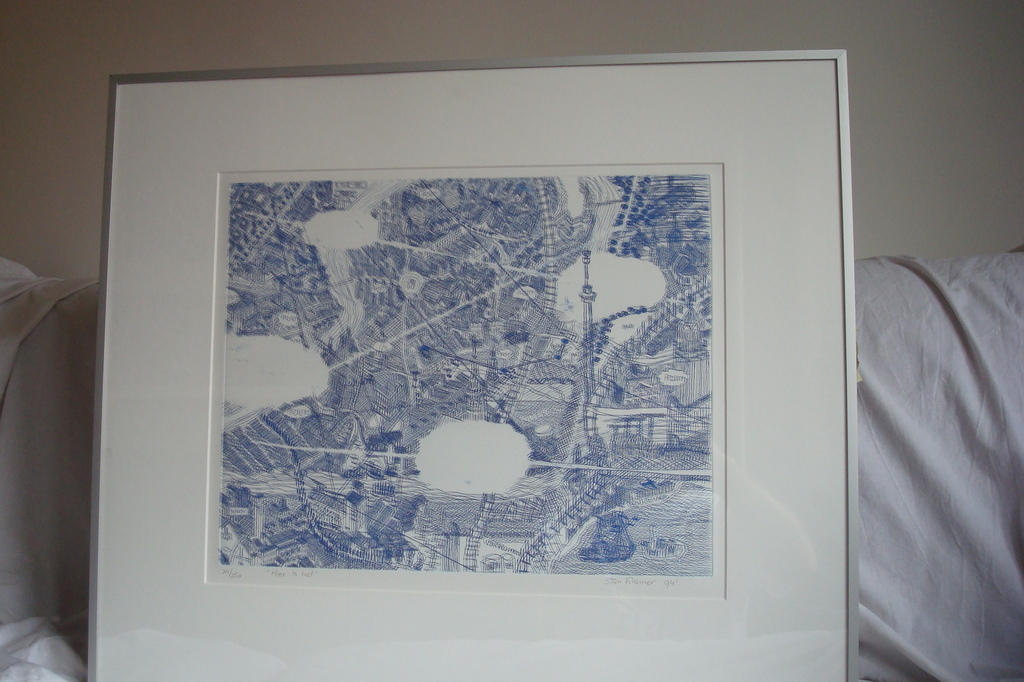 STAN KLAMER: Lithograph, 'hier is het' '94 kopen? Bied vanaf 1!