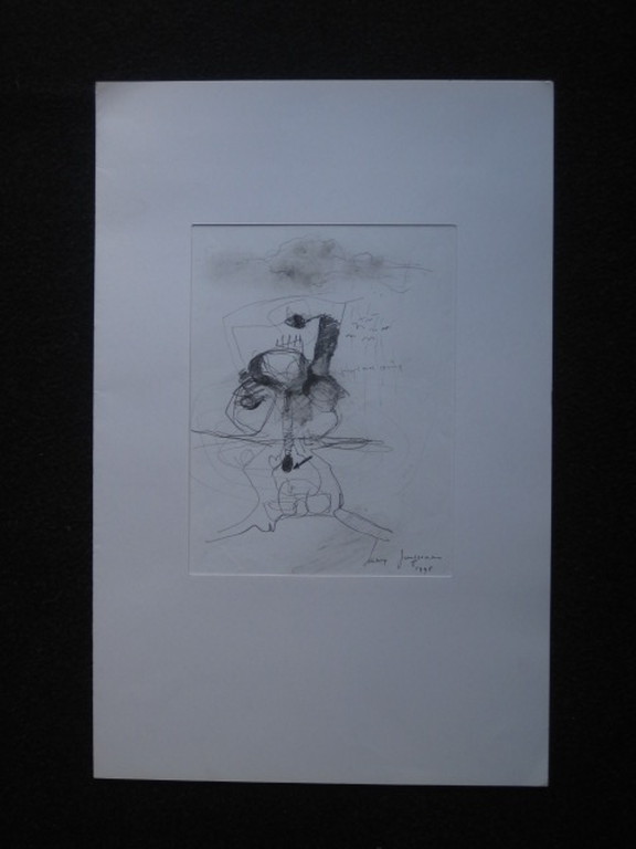 Unieke potloodtekening Remy Jungerman "They are Crying" gesigd 1998 kopen? Bied vanaf 1!