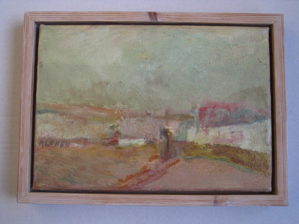 Sterk impressionistisch olieverf op doek "landschap" gesigneerd Alphen 1976  kopen? Bied vanaf 1!