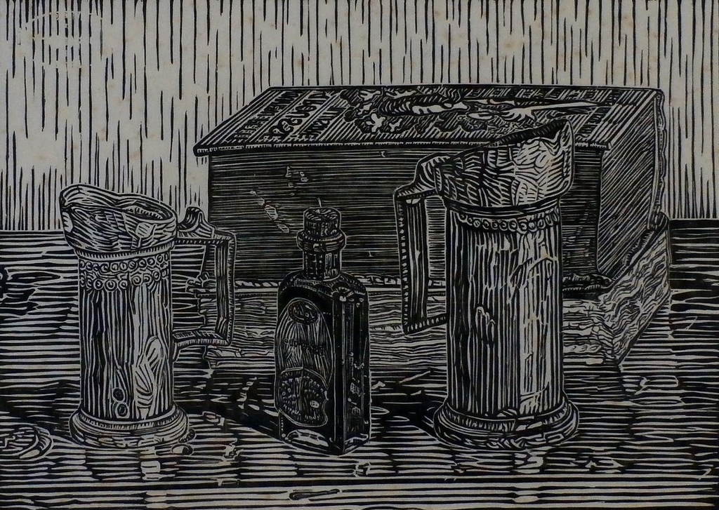 Rudolf Bremmer - houtsnede - 1930 verkocht voor € 45!