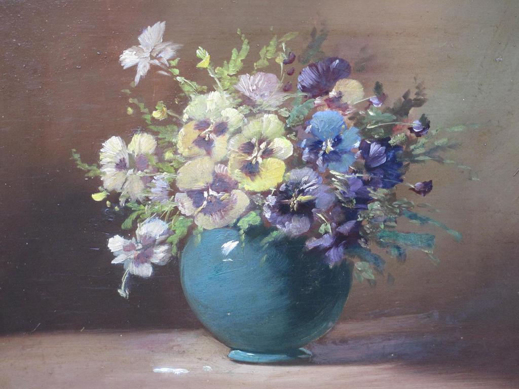 Onbekend (Tilly Moes?), Bloemstilleven, Olieverf op board kopen? Bied vanaf 45!